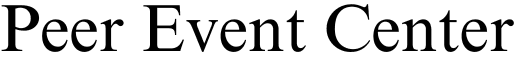 logo of the peer event center